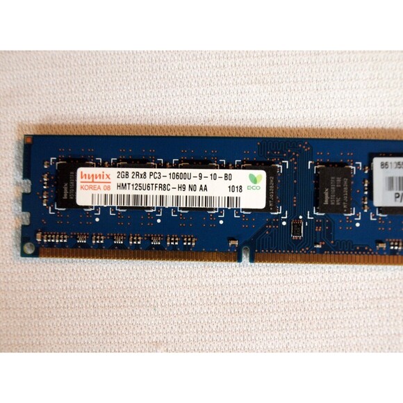 HP 8GB 4x2GB PC3-10600 DDR3 HYNIX HMT125U6TFR8C-H9 N0 AA HP 497156-B88 Memory - Picture 4 of 4